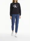 Calvin Klein CORE MONOLOGO SWEATS Kadın Siyah Sweatshirt