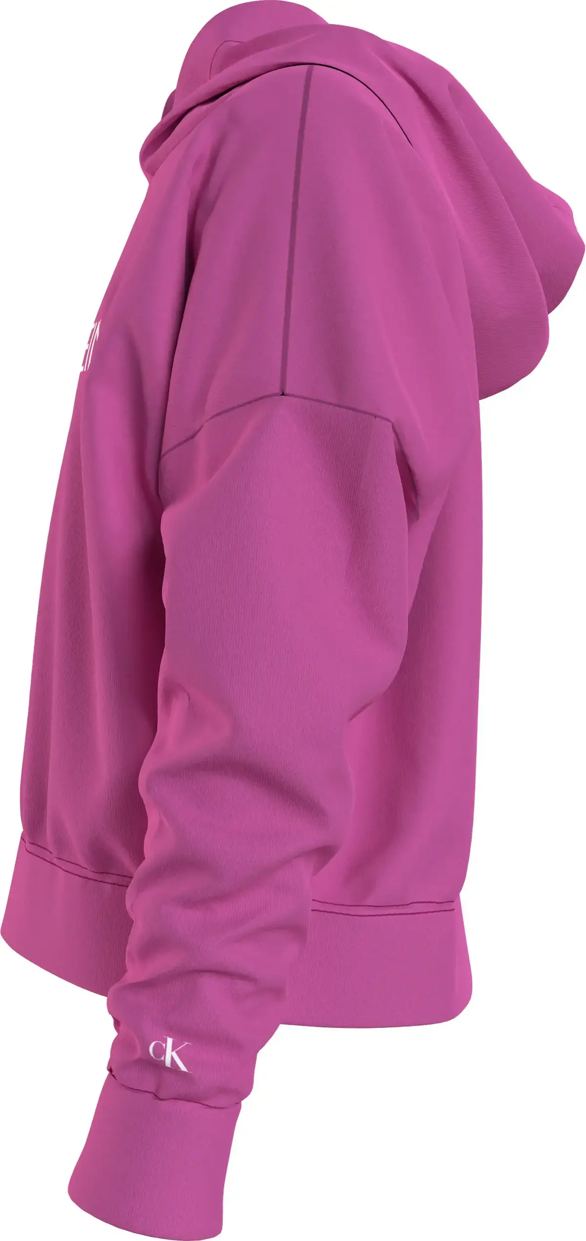 Calvin Klein INSTITUTIONAL CROPPE Kadın Pembe Hoodie