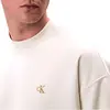 Calvin Klein PREMIUM TERRY MONOGRAM CN SWEATS Bej Erkek Sweatshirt