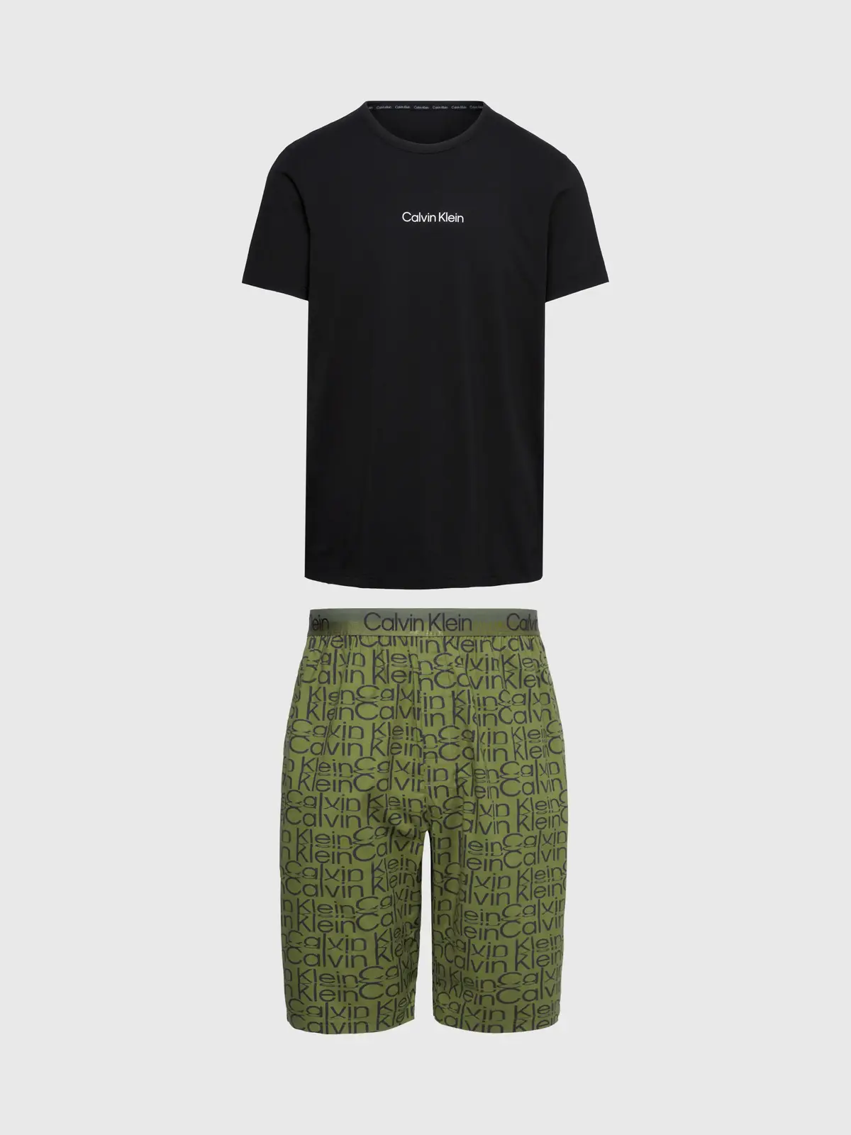 Calvin Klein S/S SHORT SET Erkek Siyah Eşofman Takımı