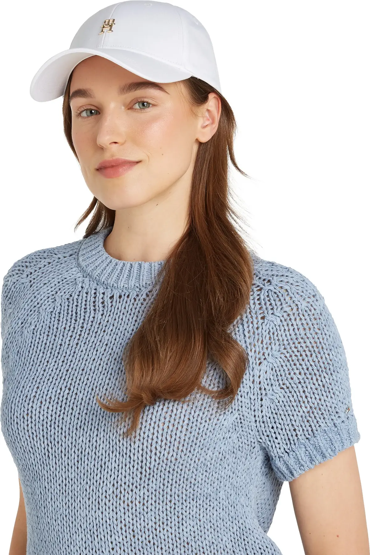 Tommy Hilfiger ELEVATED CHIC CAP, YCF Beyaz Kadın Şapka