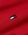Tommy Hilfiger FLAG CUFF SLIM POLO, XLD Kırmızı Erkek T-Shirt & Polo
