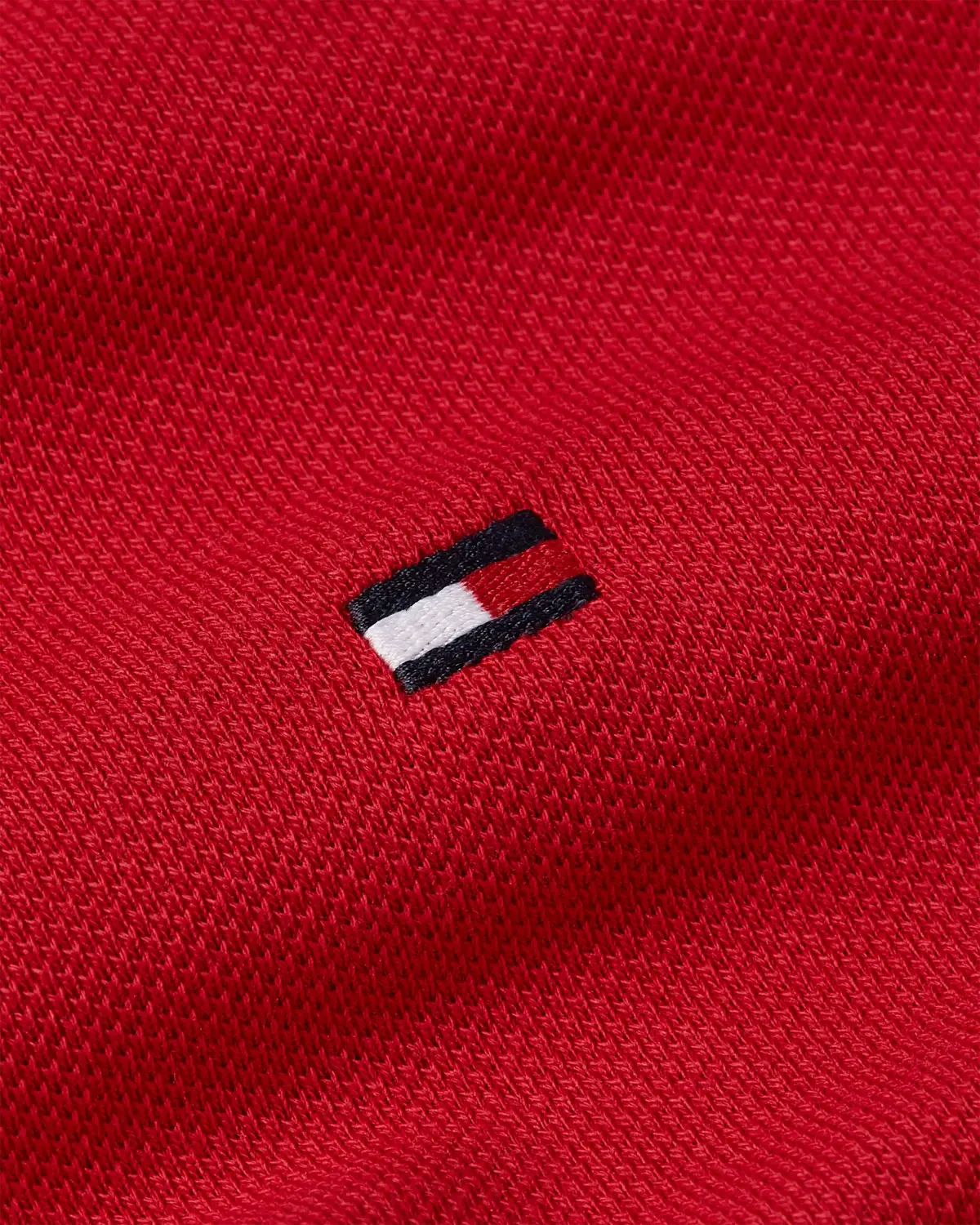 Tommy Hilfiger FLAG CUFF SLIM POLO, XLD Kırmızı Erkek T-Shirt & Polo