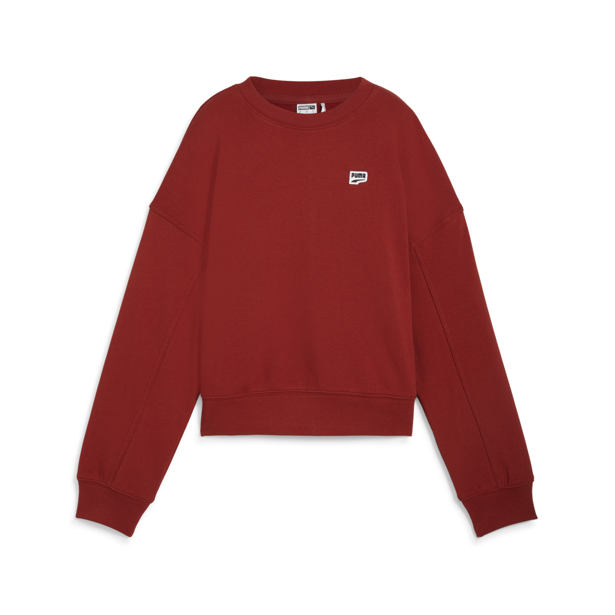 Puma DOWNTOWN RE:COLLECTION Crew Kırmızı Kadın Sweatshirt