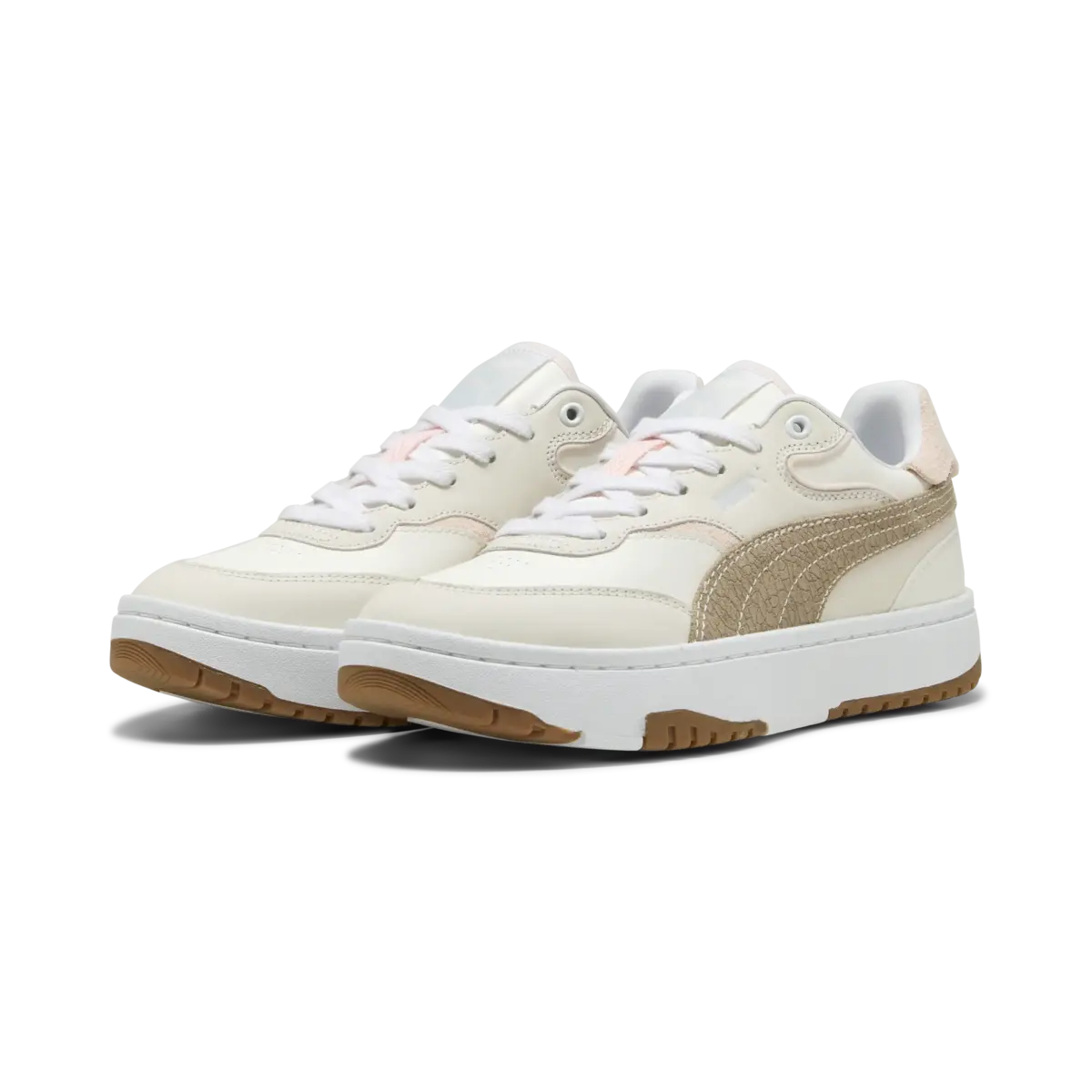 Puma Cali Sylva Elevated Wns Krem Kadın Spor Ayakkabı & Sneaker