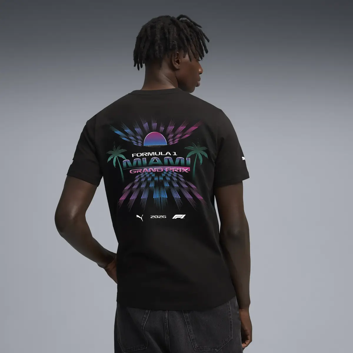 Puma F1 Miami Tee PUMA Black Siyah Erkek T-Shirt