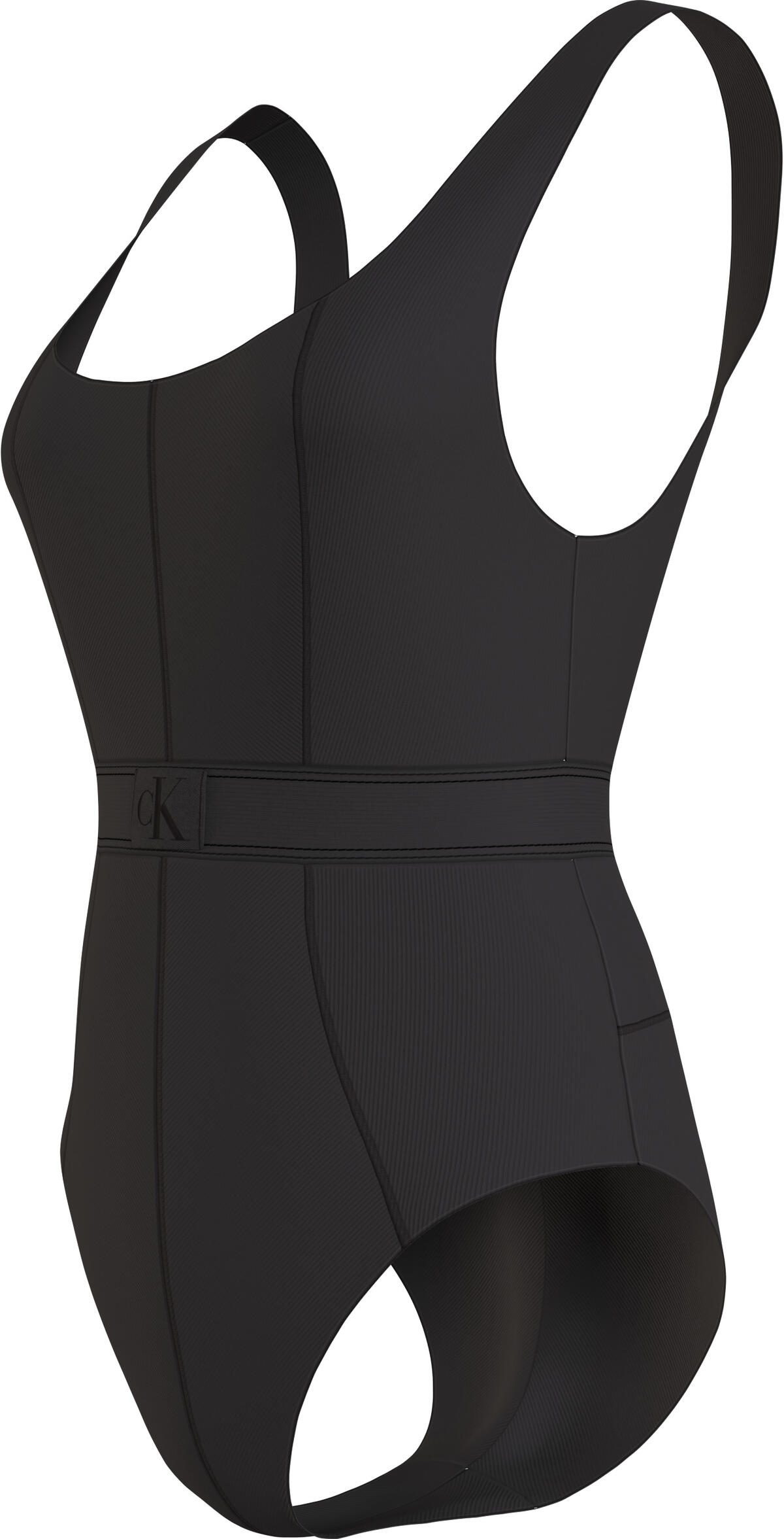 Calvin Klein ONE PIECE-RP Kadın Siyah Mayo