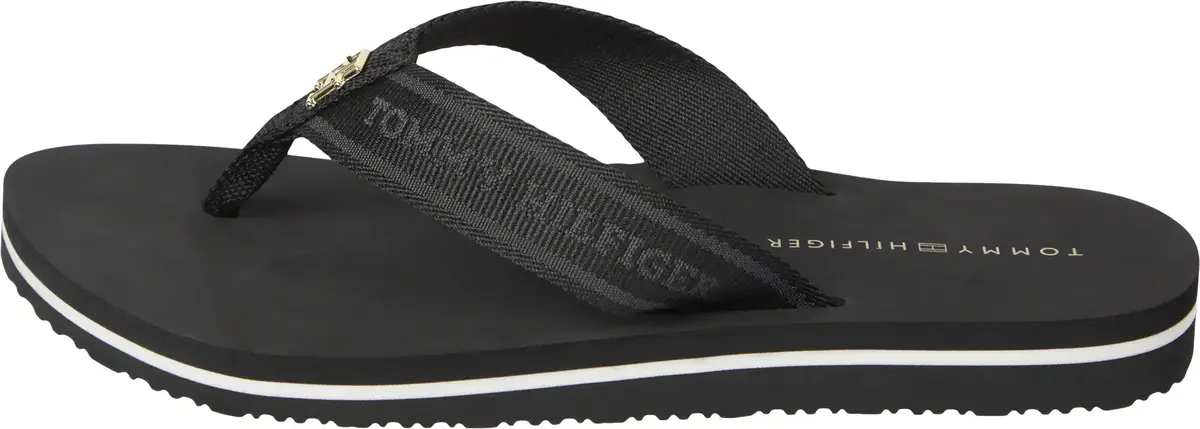 Tommy Hilfiger HILFIGER WEBBING BEA, BDS Siyah Kadın Terlik