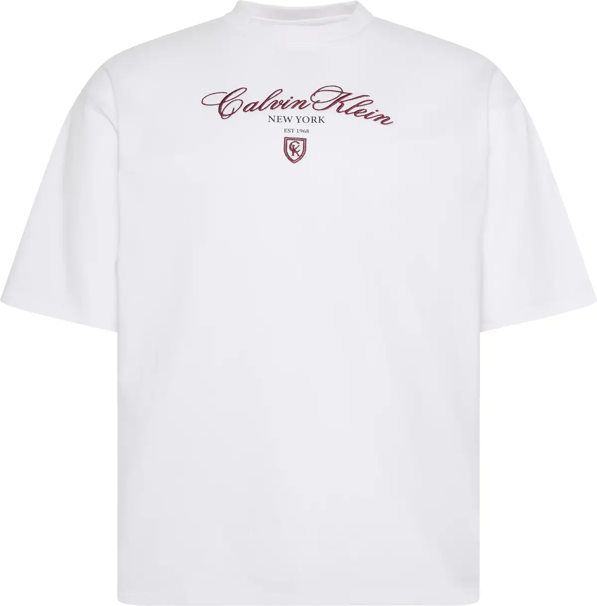 Calvin Klein SS OVERSIZE CK NY TEE Kadın Beyaz T-Shirt