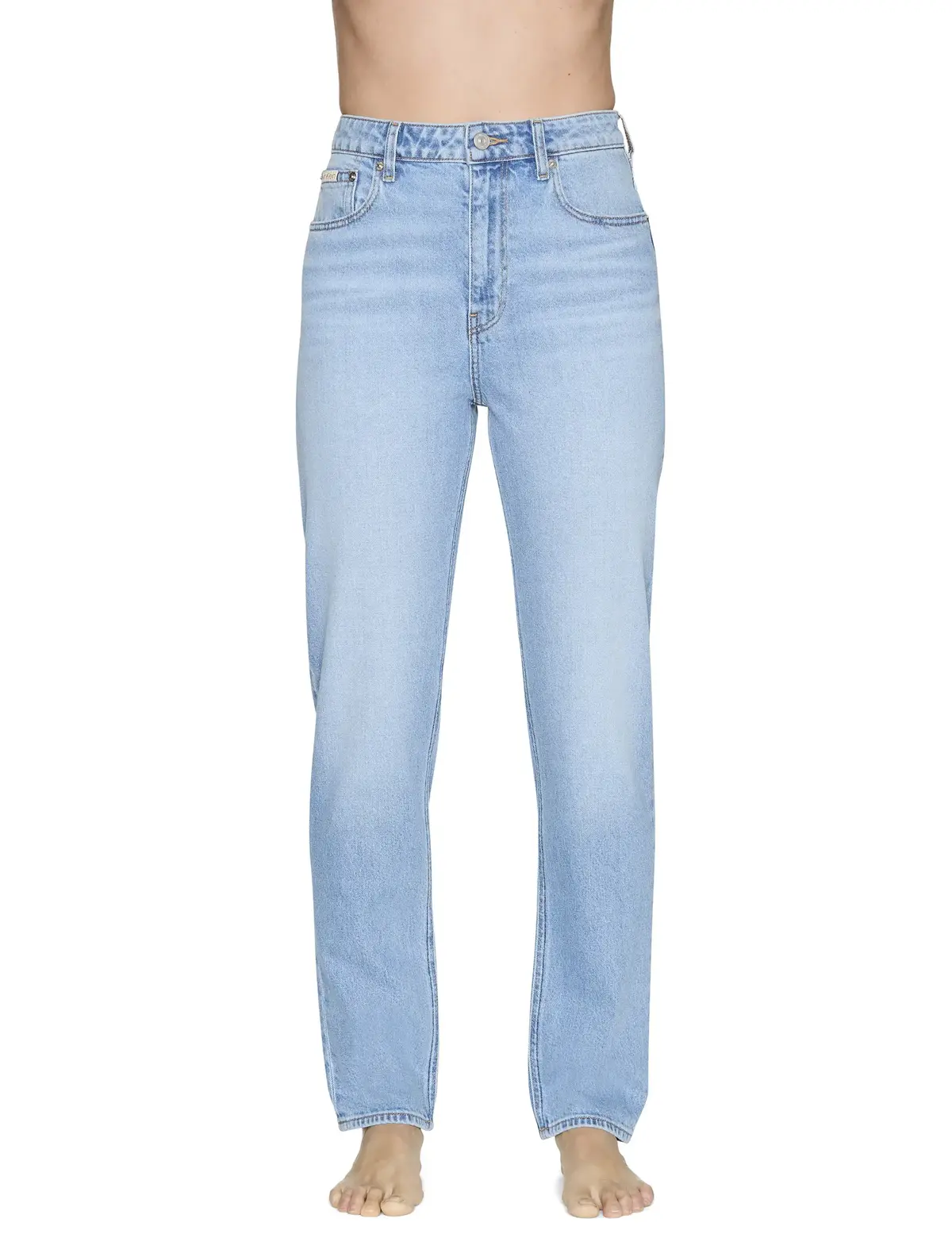 Calvin Klein NEW MOM JEAN PANAMA Kadın Mavi Kot Pantolon