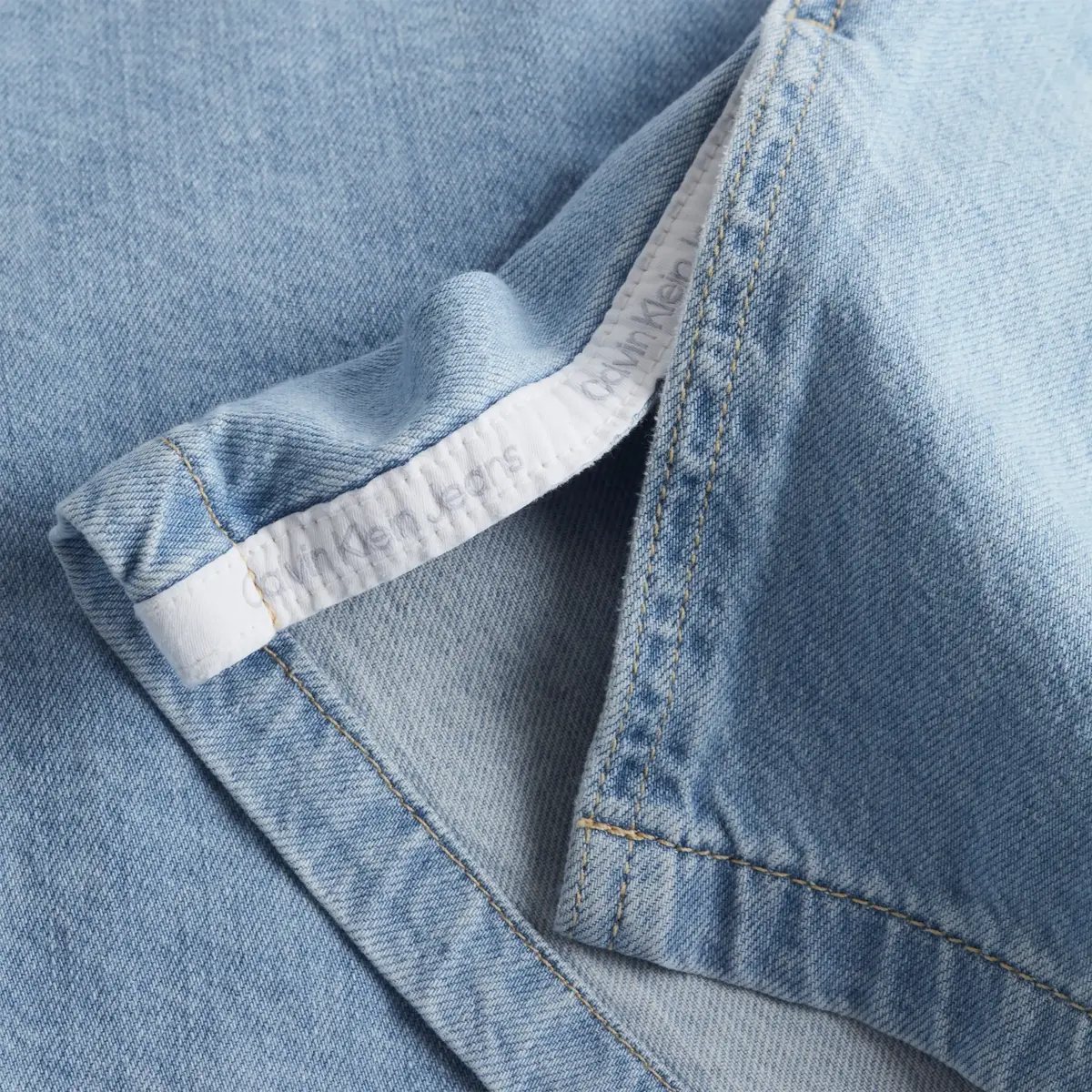 Calvin Klein CROPPED DAD DENIM SH Kadın Mavi Gömlek