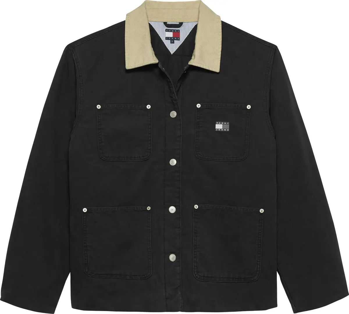 Tommy Hilfiger TJW CHORE JACKET EXT, BDS Siyah Kadın Ceket