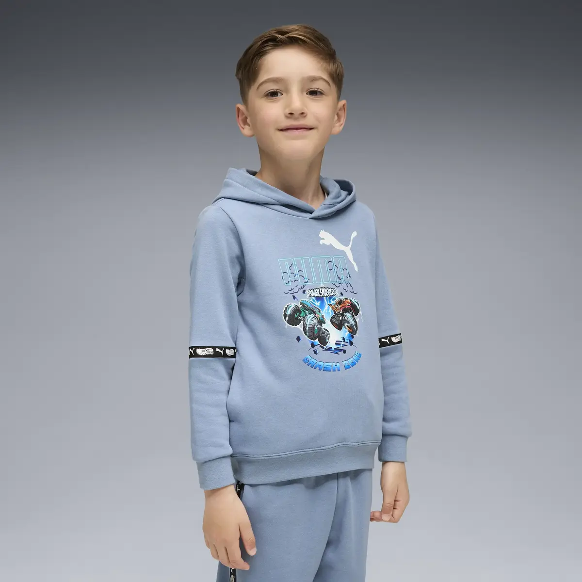 Puma X HOT WHEELS Hoodie Mavi Erkek Hoodie
