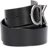 Calvin Klein CK ADJ.LOGO BELT 3.5, 001 Siyah Kadın Kemer