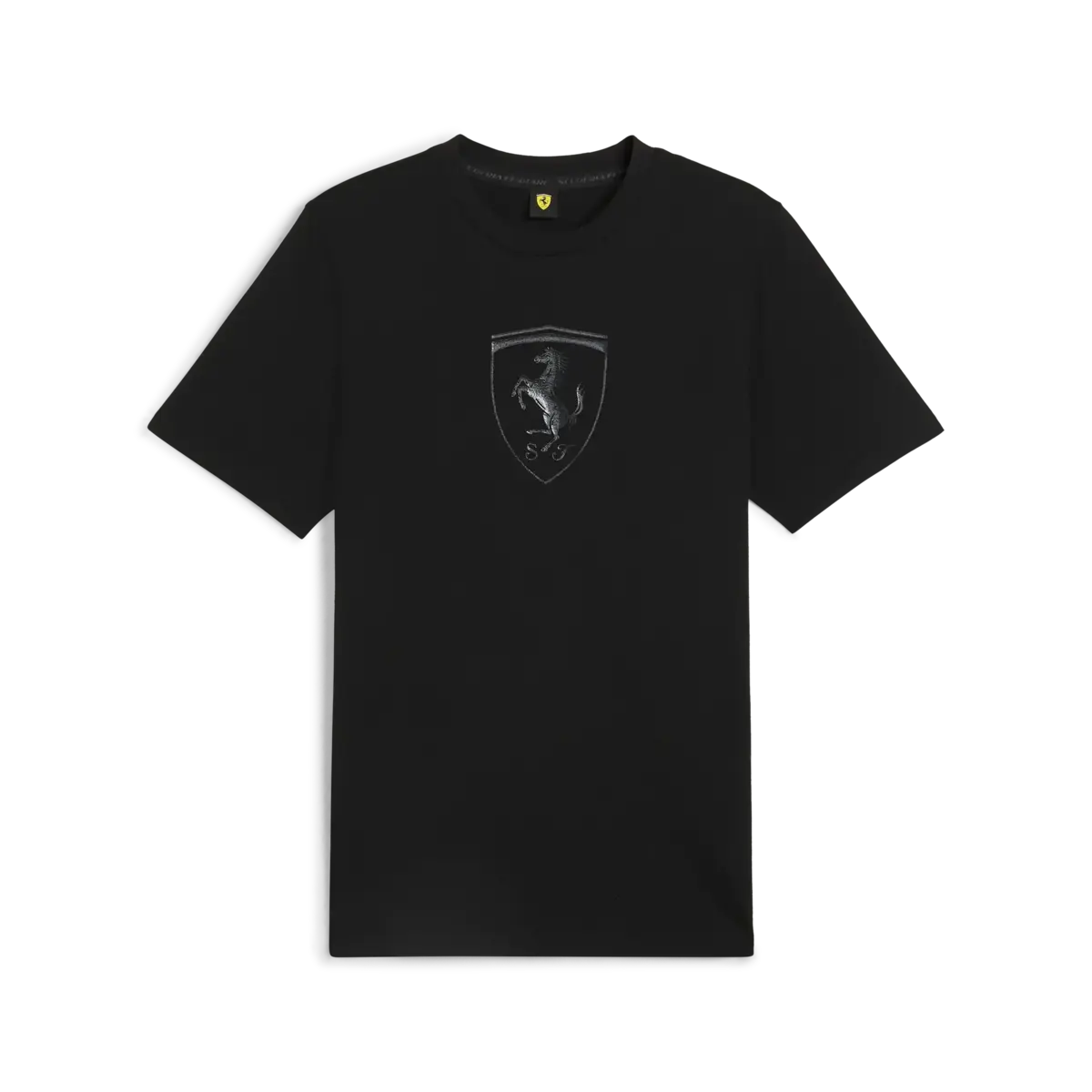 Puma Ferrari Race Tonal Shield T Siyah Erkek T-Shirt
