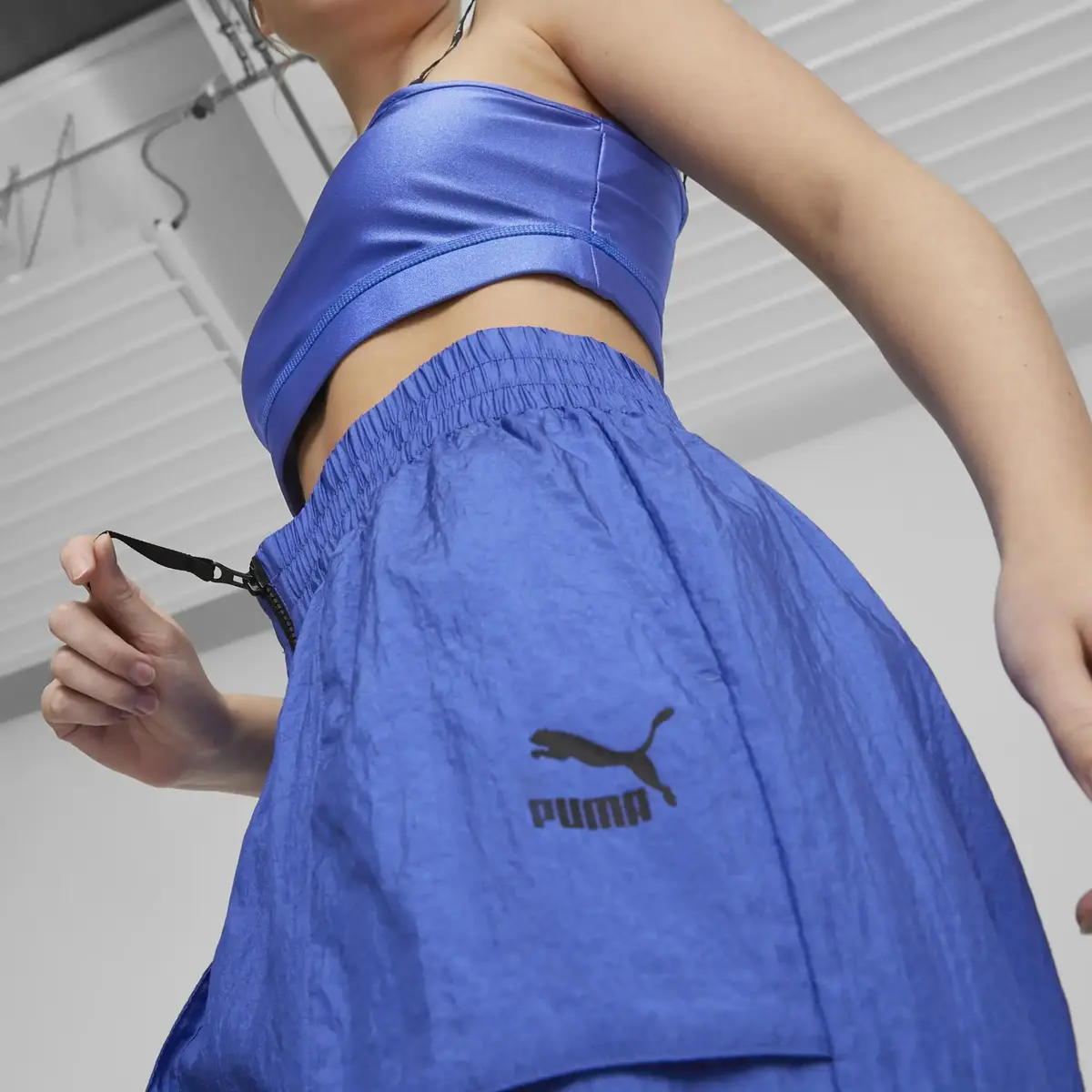 Puma DARE TO High Rise Woven Royal Sapphire Kadın Eşofman Altı