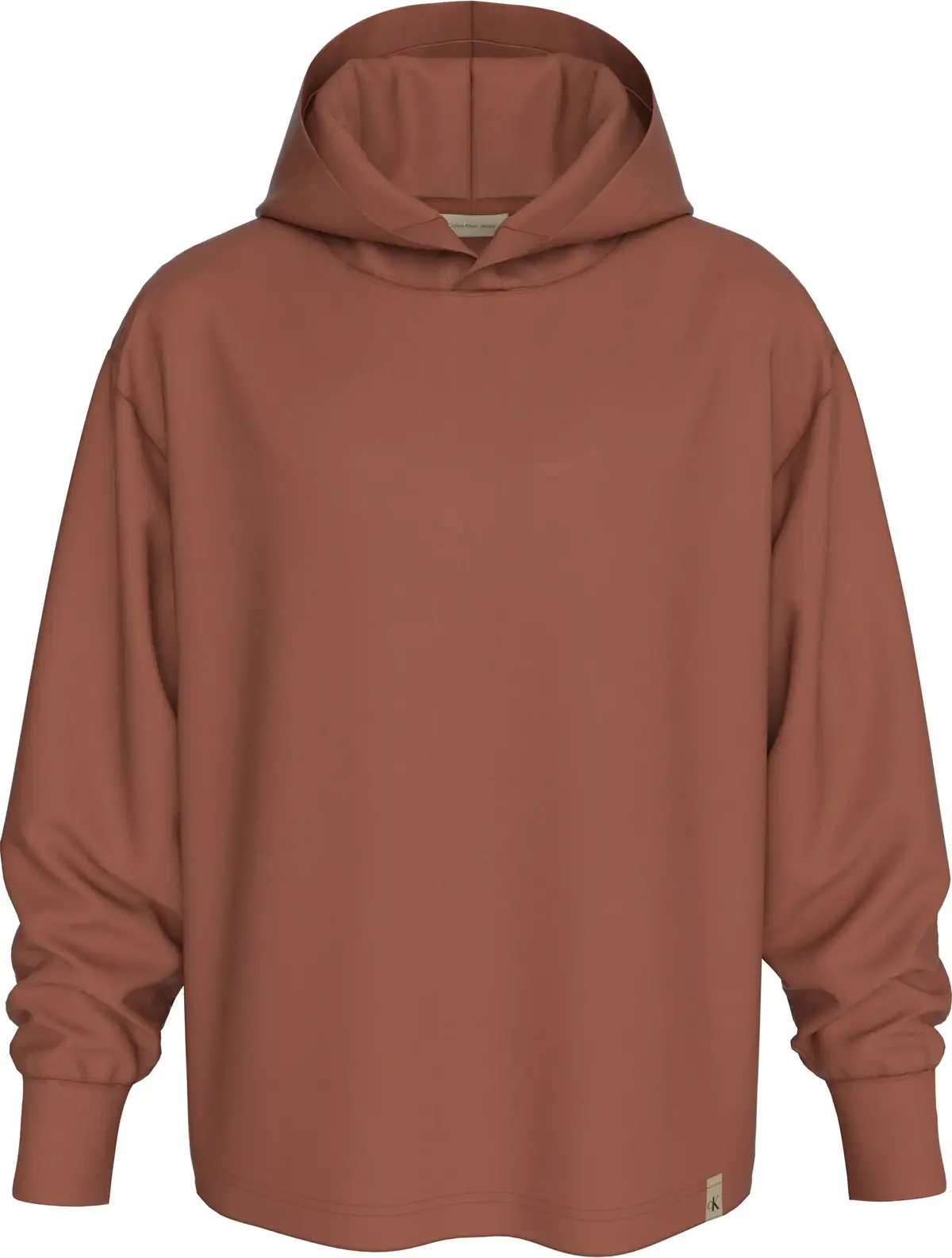 Calvin Klein WASHED HOODIE Erkek Kahverengi Sweatshirt