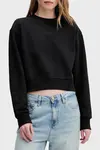 Calvin Klein A - CROPPED BADGE LOGO SWEATSHIR Siyah Kadın Sweatshirt Calvin Klein A - CROPPED BADGE LOGO SWEATSHIR Siyah Kadın Sweatshirt