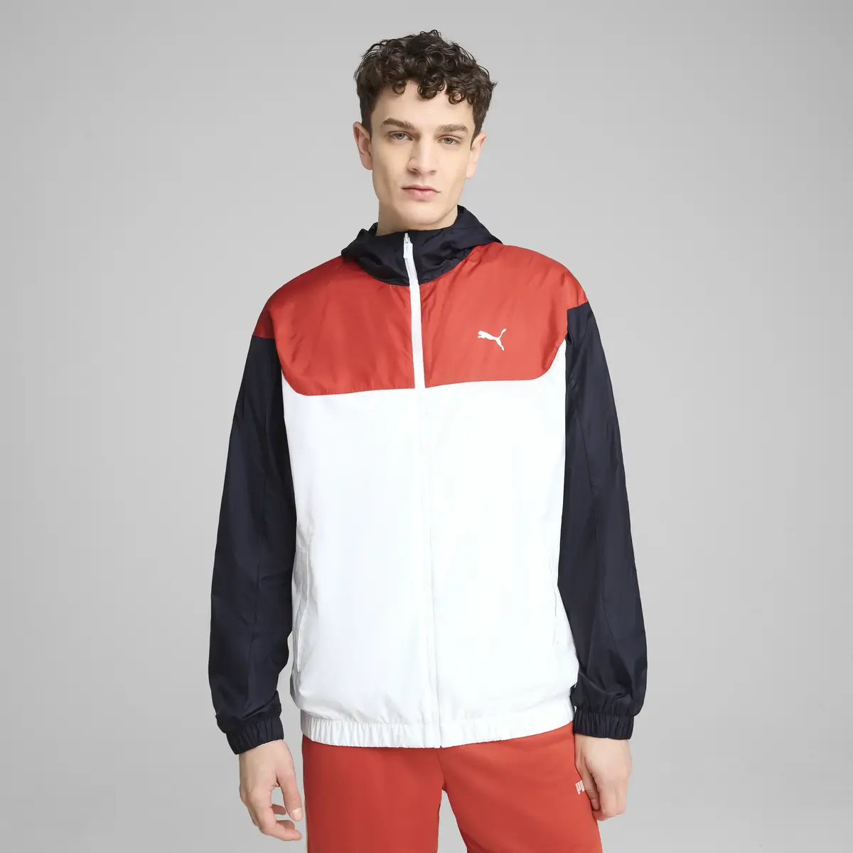 Puma ESS Relaxed Windbreaker Beyaz Erkek Ceket