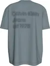 Calvin Klein WASHED PUFF PRINT TE, PC2 Yeşil Erkek T-Shirt & Polo
