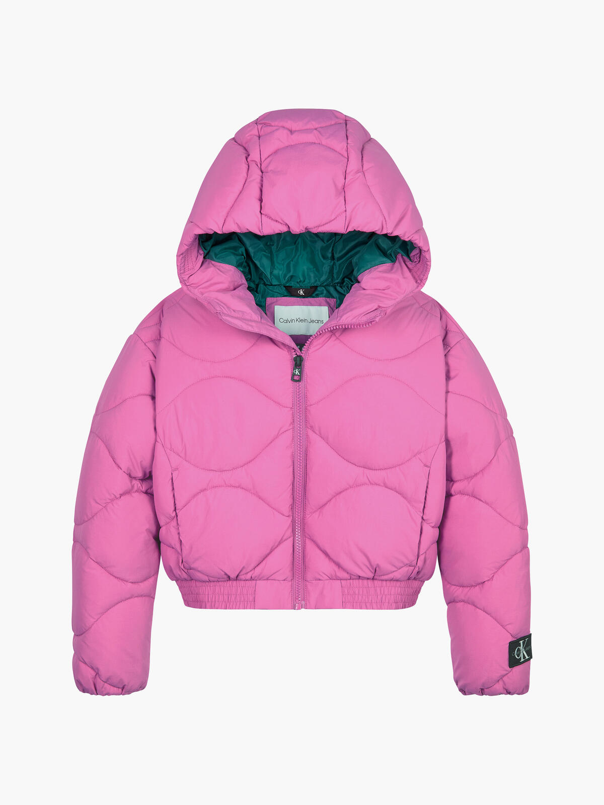 Calvin Klein COLOUR BLOCK PUFFER Kadın Pembe Şişme Mont