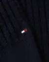 Tommy Hilfiger DC SEERSUCKER TEXTUR Erkek Siyah Kazak