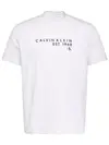 Calvin Klein SS 30S EU WHOLESALE, YAF, S Beyaz Erkek T-Shirt