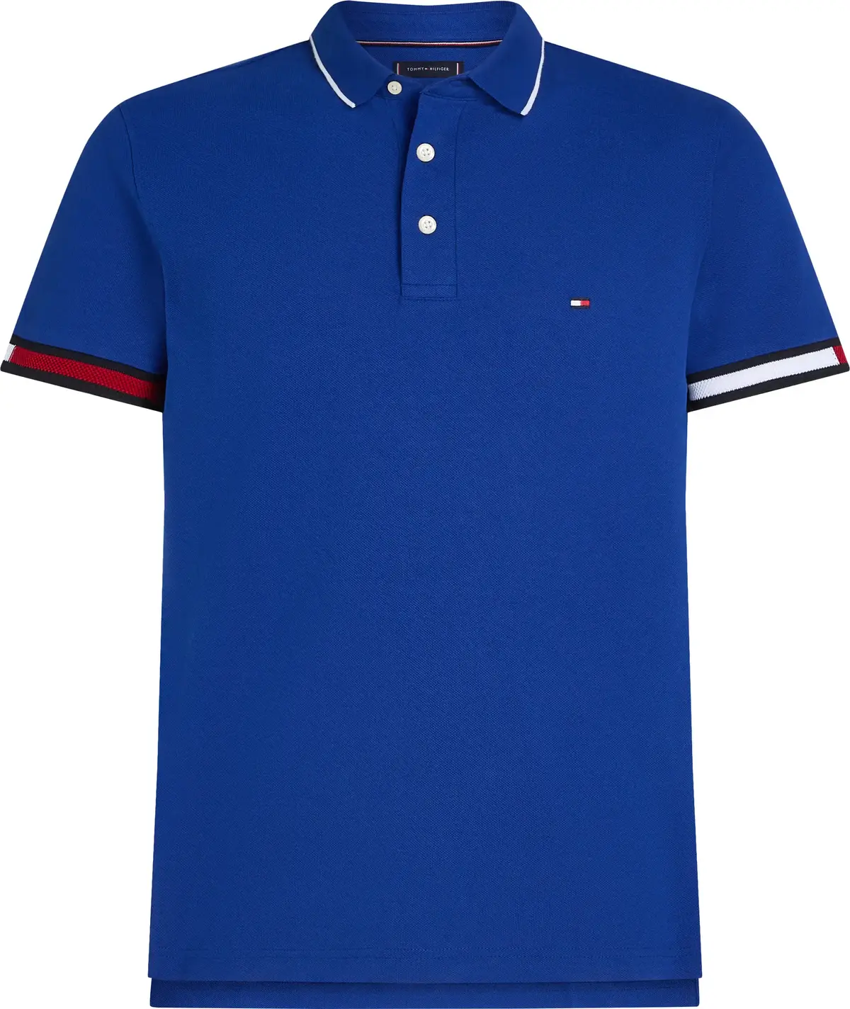 Tommy Hilfiger FLAG CUFF SLIM FIT P, D03 Lacivert Erkek T-Shirt & Polo