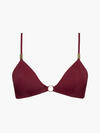 Calvin Klein TRIANGLE MOULDED CUP Kadın Bordo Bikini Üstü