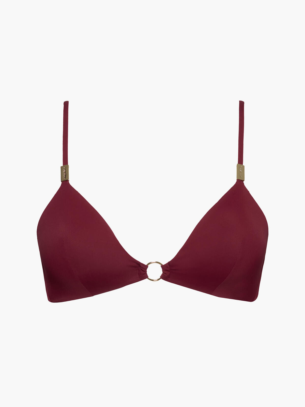 Calvin Klein TRIANGLE MOULDED CUP Kadın Bordo Bikini Üstü