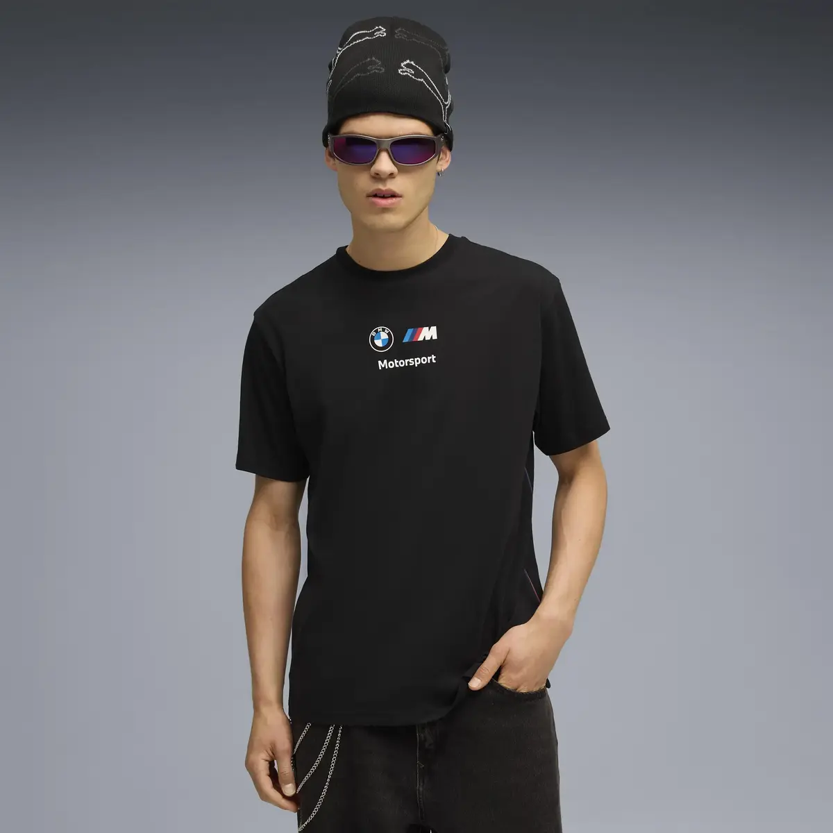 Puma BMW MMS ESS+ Logo Tee II Siyah Erkek T-Shirt