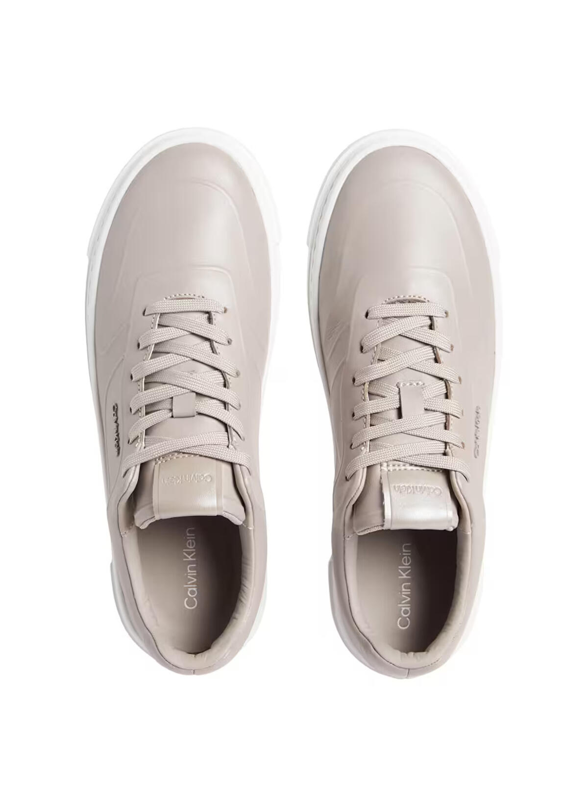 Calvin Klein CUPSOLE LACE UP HF P, AE7 Bej Kadın Spor Ayakkabı