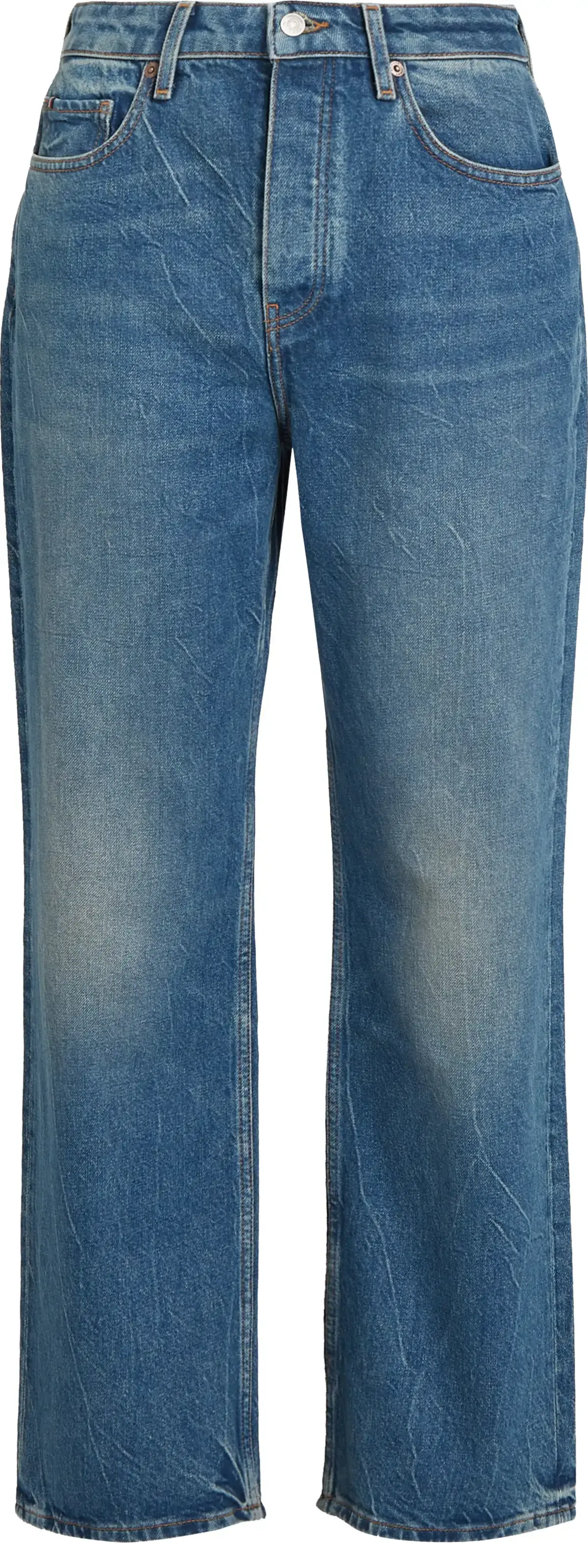 Tommy Hilfiger LOOSE STRAIGHT RW BO, 1A6 Mavi Kadın Jean Pantolon