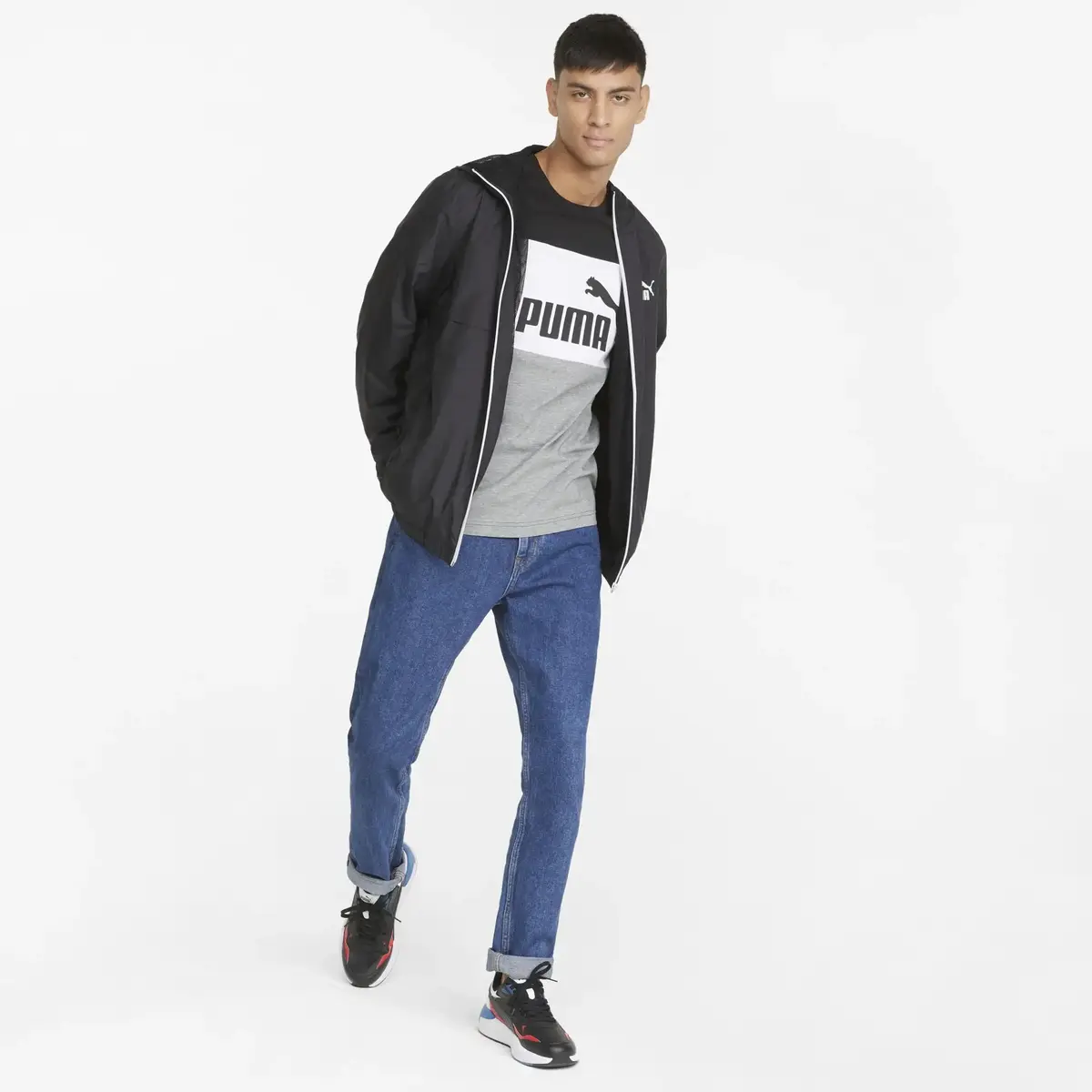 Puma ESS Solid Windbreaker Siyah Erkek/Unisex Rüzgarlık Ceket