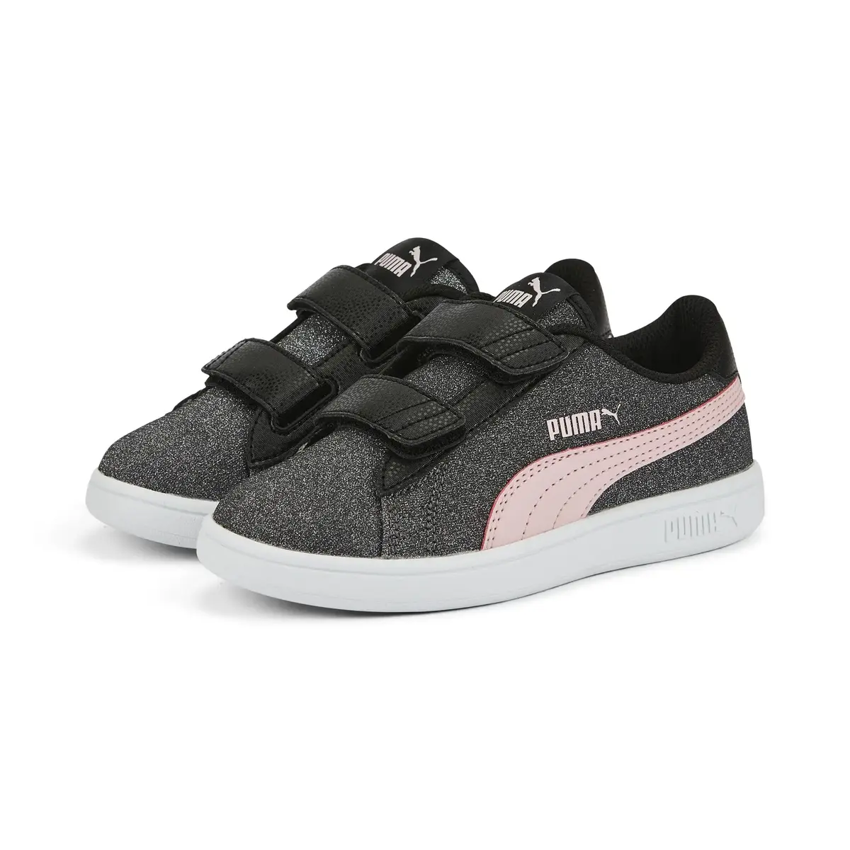 Puma Smash V2 Glitz Glam V Ps Siyah Kız Çocuk Günlük Spor Ayakkabı