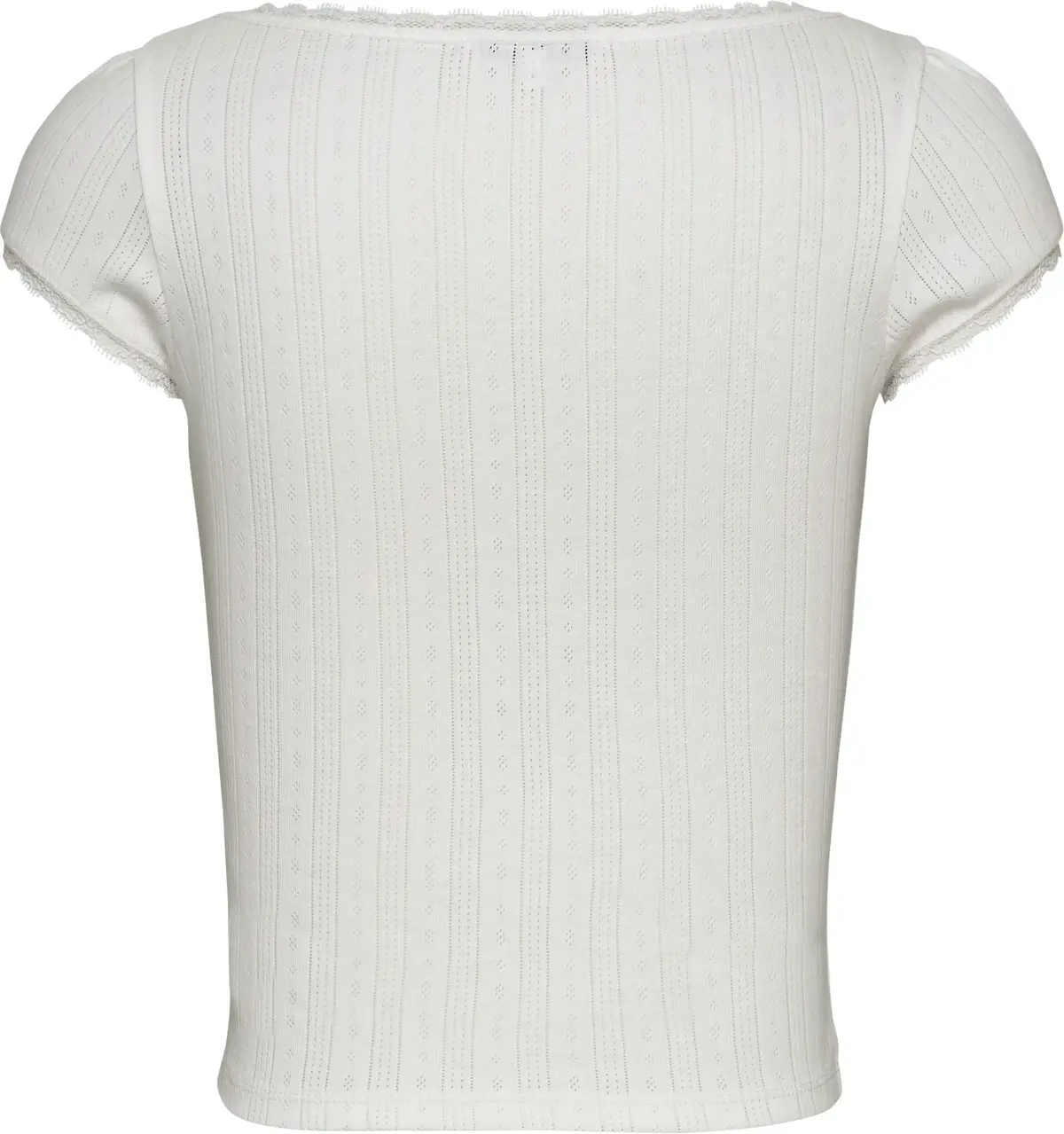 Tommy Hilfiger TJW SLIM SH POINTELL Kadın Beyaz T-Shirt