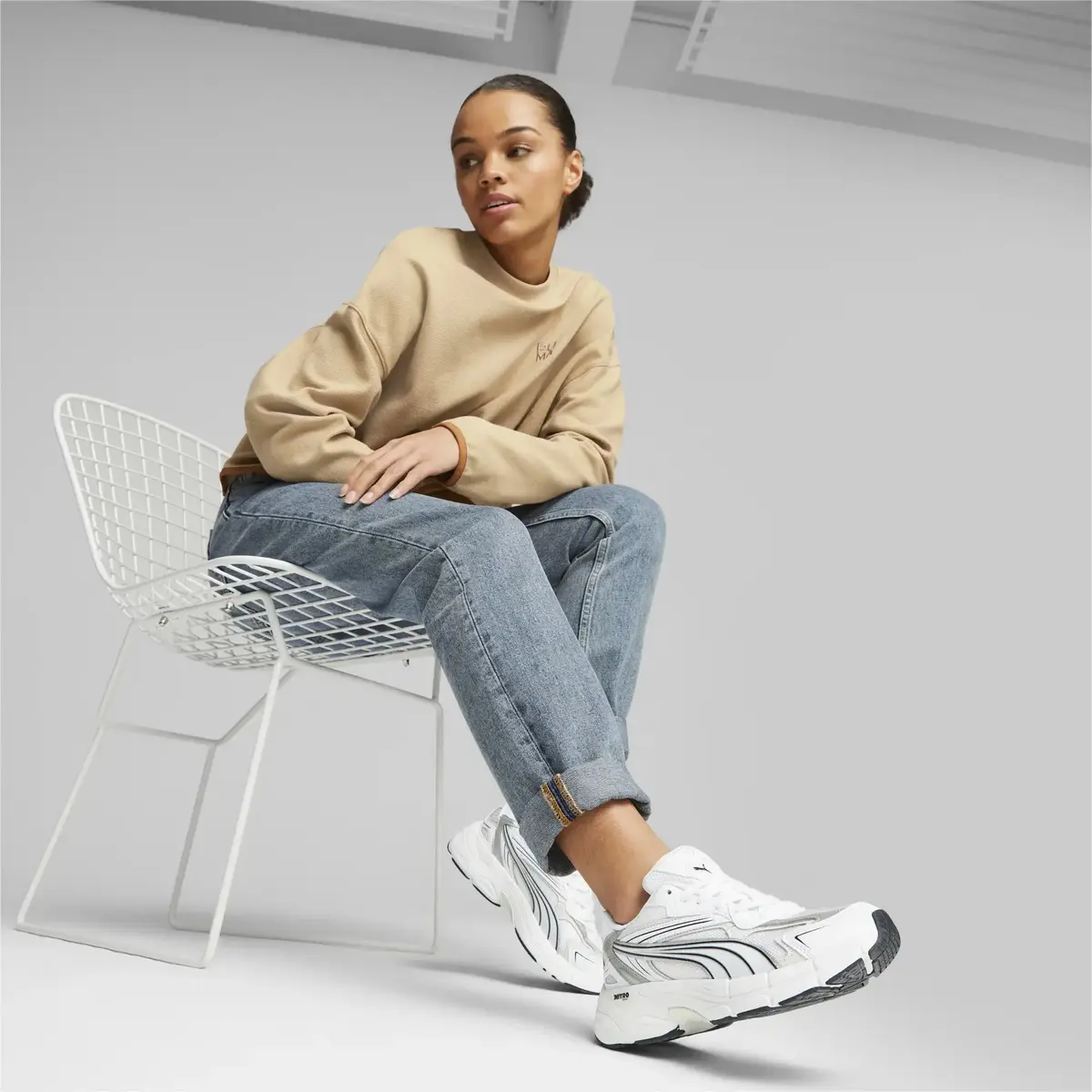 Puma Teveris Nitro Noughties Beyaz Unisex Günlük Spor Ayakkabı