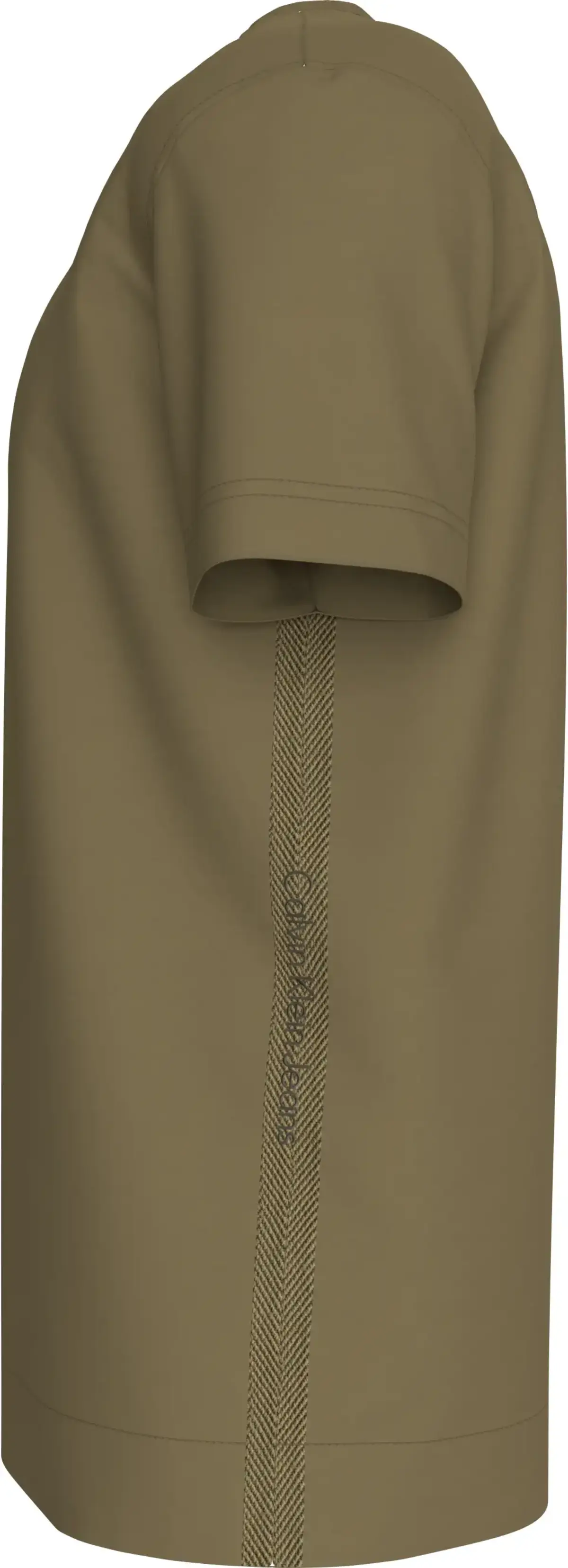 Calvin Klein LOGO TAPE TEE, LFF Kahverengi Erkek T-Shirt & Polo