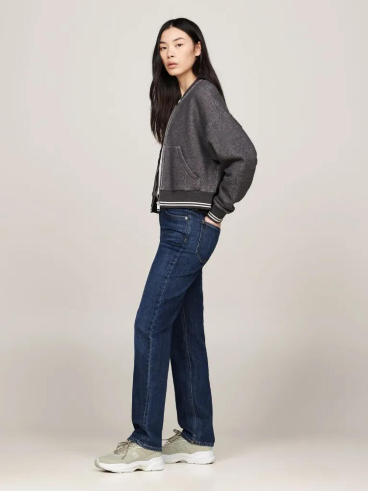 Tommy Hilfiger CHUNKY RUNNER VENTIL Bej Kadın Spor Ayakkabı