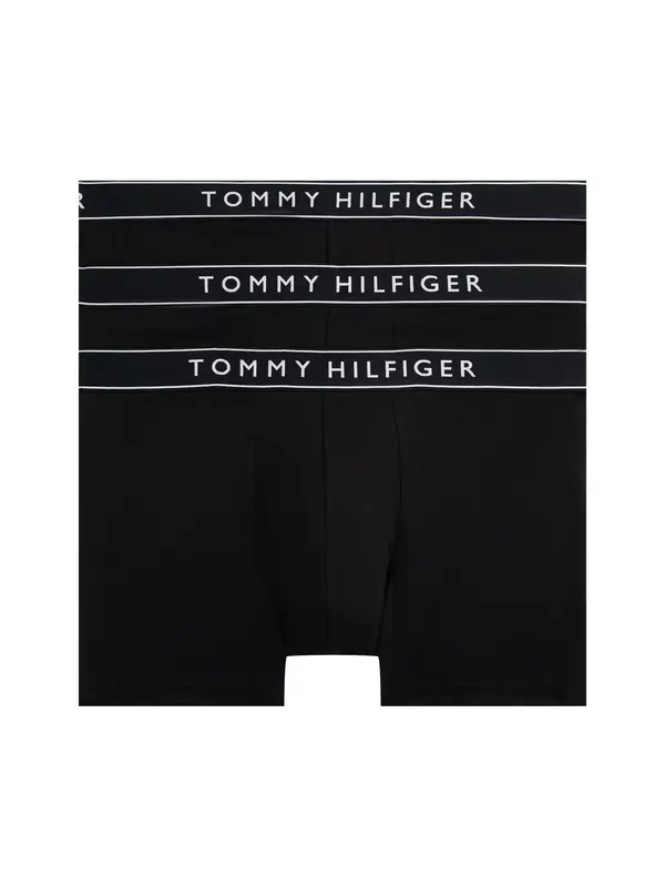 Tommy Hilfiger 3P TRUNK DTM, 0WE Siyah Erkek Boxer