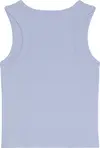 Calvin Klein WOVEN LABEL 2X2 BABY RIB TANK Kadın Mavi T-Shirt