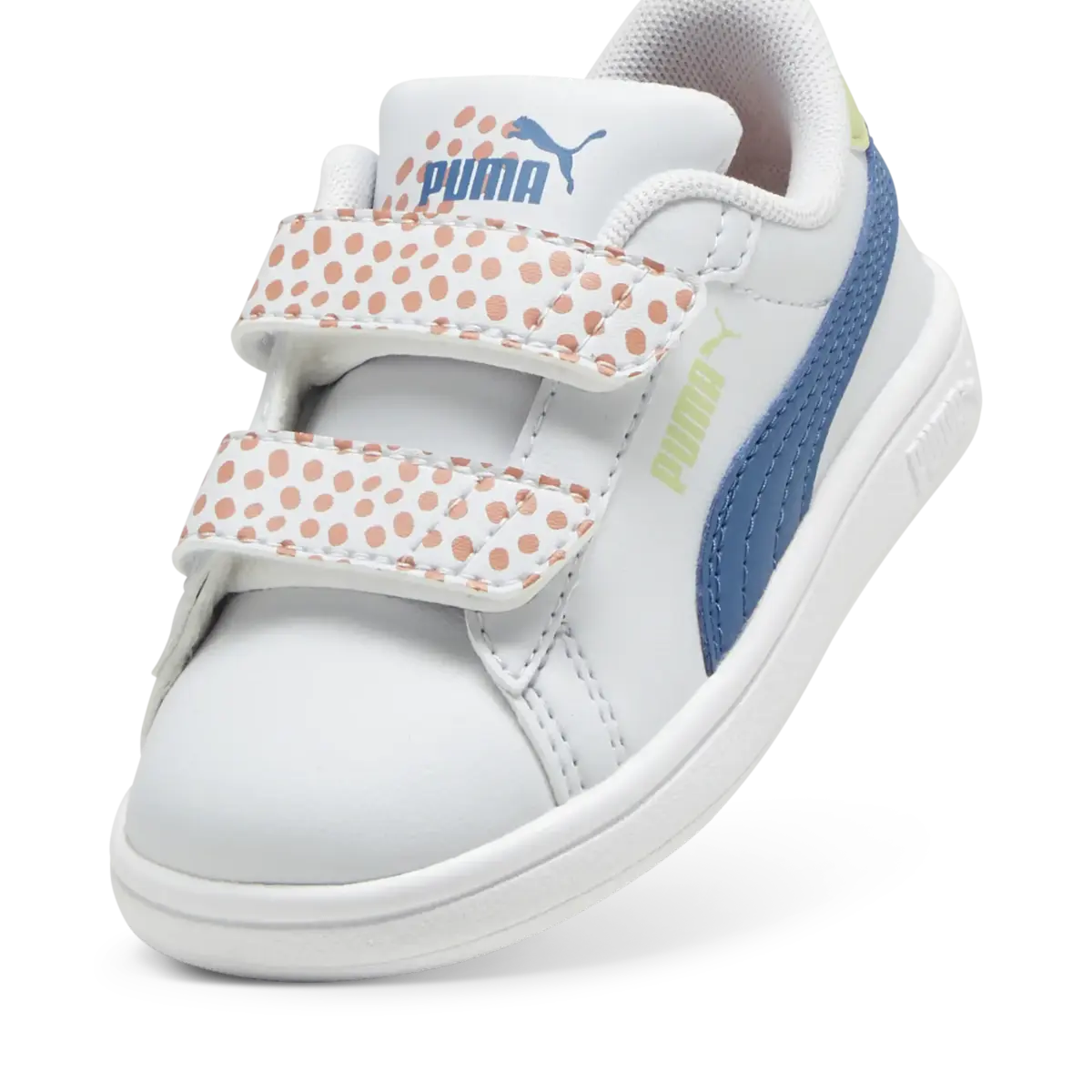 Puma Smash 3.0 Puma FC V Inf Beyaz Bebek/Çocuk Spor Ayakkabı