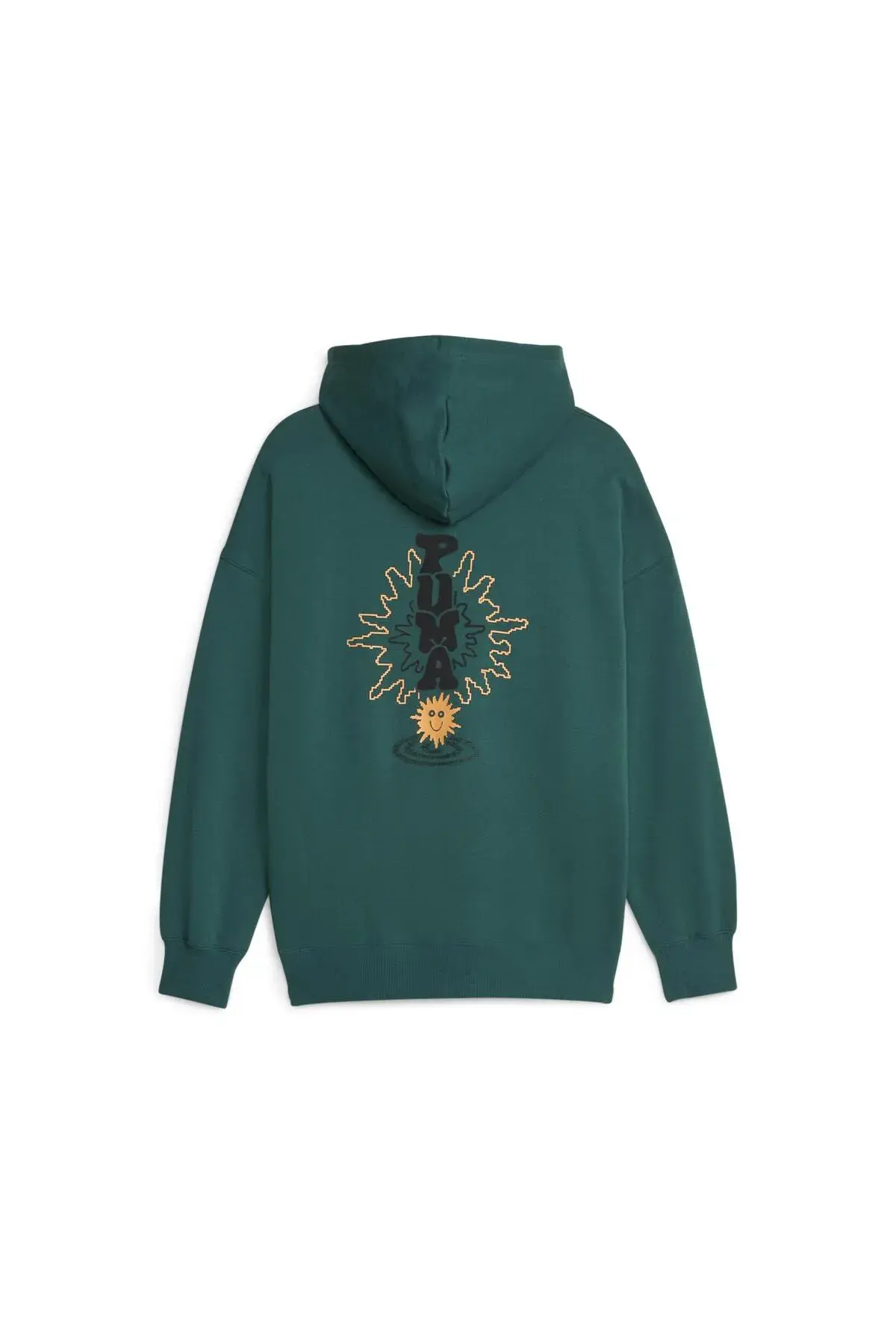 Puma DOWNTOWN Oversized Graphic Hoodie TR Yeşil Kadın Hoodie