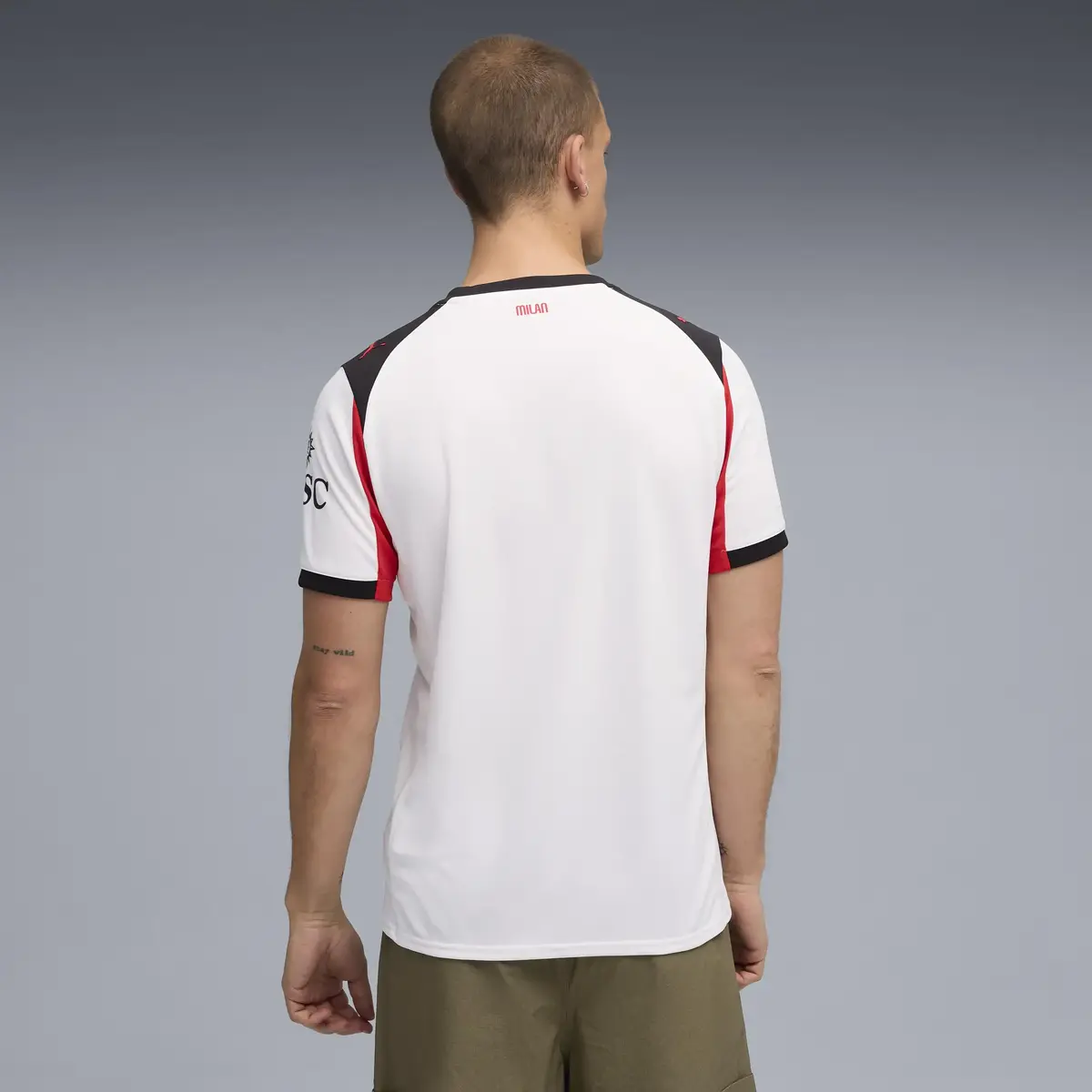 Puma ACM Away Jersey Replica Beyaz Erkek Forma