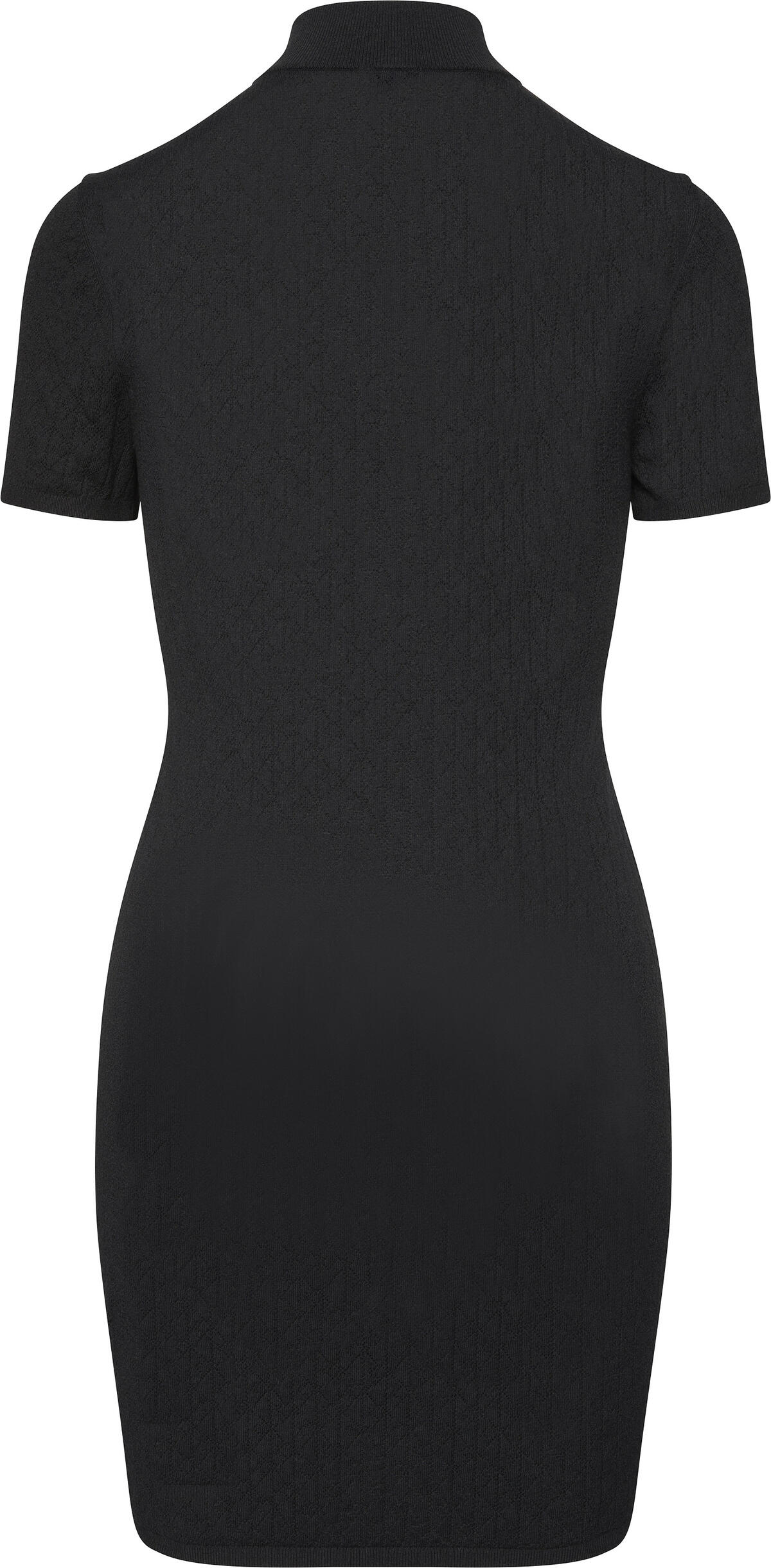 Calvin Klein Sporty 1/4 Zip Mini Sweater Dres Siyah Kadın Elbise Calvin Klein Sporty 1/4 Zip Mini Sweater Dres Siyah Kadın Elbise