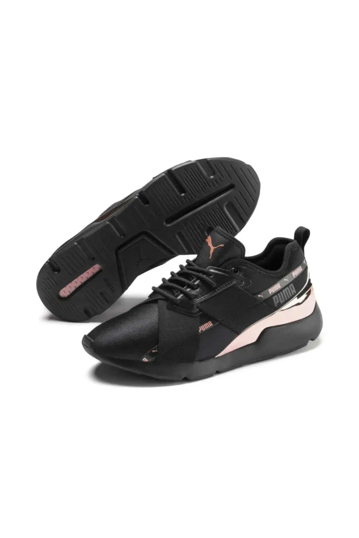 Puma Muse X-2 Metallic Wn S Siyah Kadın Günlük Spor Ayakkabı