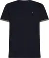 Tommy Hilfiger PERFORMANCE TIPPED T, DW5 Siyah Erkek T-Shirt & Polo