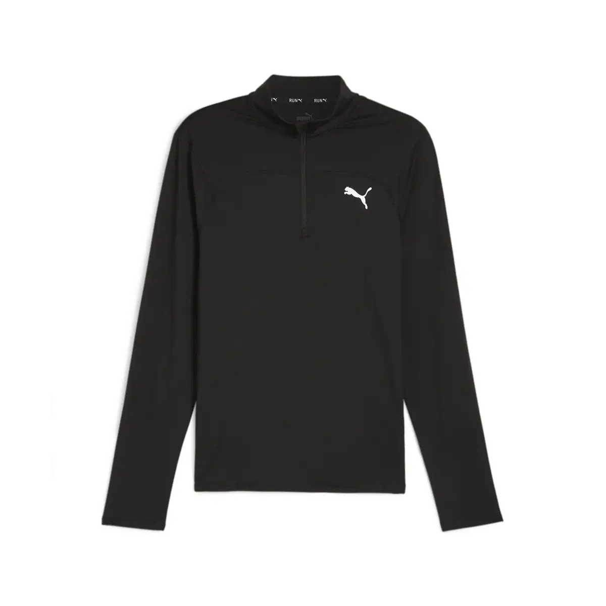 Puma RUN CLOUDSPUN 1/4 ZIP Siyah Erkek Antrenman Üst