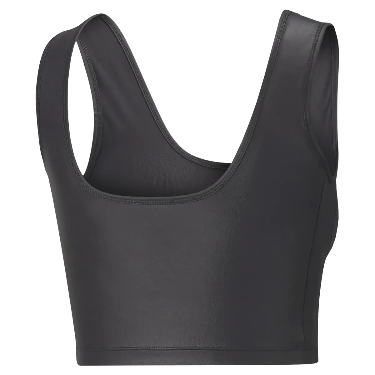 Puma T7 Shiny Cropped Top Parlak Siyah Kadın T-Shirt