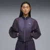 PUMA DARE TO Oversized Woven Jacket Deep Plum Mor Kadın Ceket